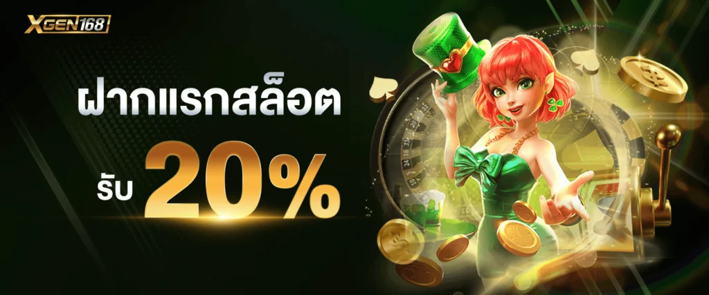 โปรโมชั่นสล็อต 20% ของ Xgen168